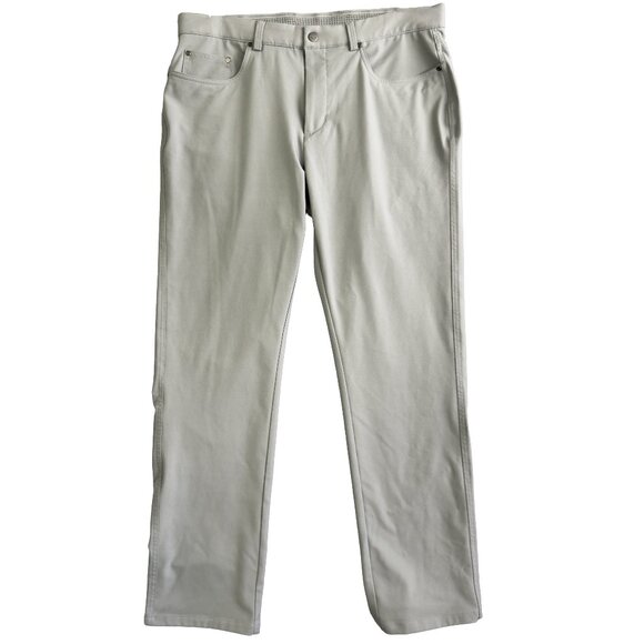 Greg Norman Golf Pants Academia Stretch Chino 34×30 Made in Jordan - Picture 1 of 14
